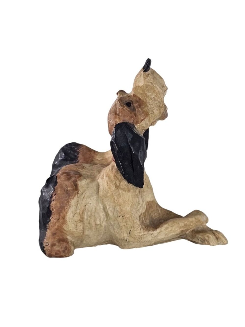 Tom Wolfe Hand Hound Dog Bloodhound Scratching Figurine Vintage Resin Puppy